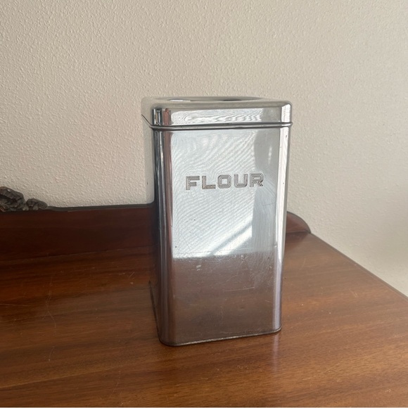 coffee-sugar-flour vintage crome canisters - Picture 13 of 16